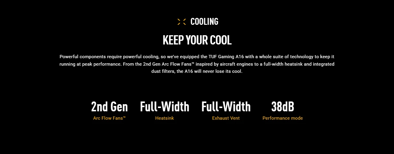 ASUS TUF Gaming A16 — detail view