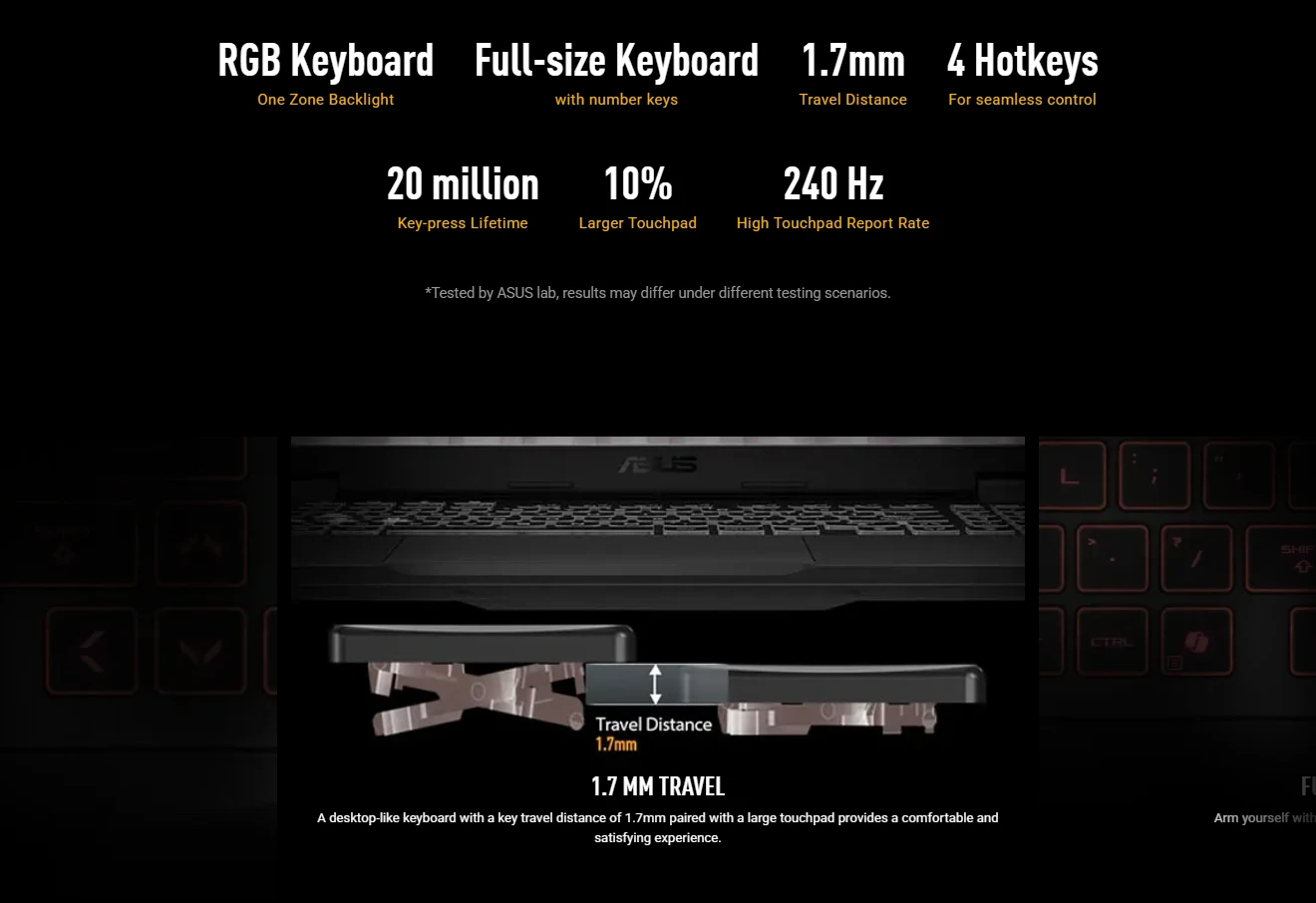 ASUS TUF Gaming A16 — detail view