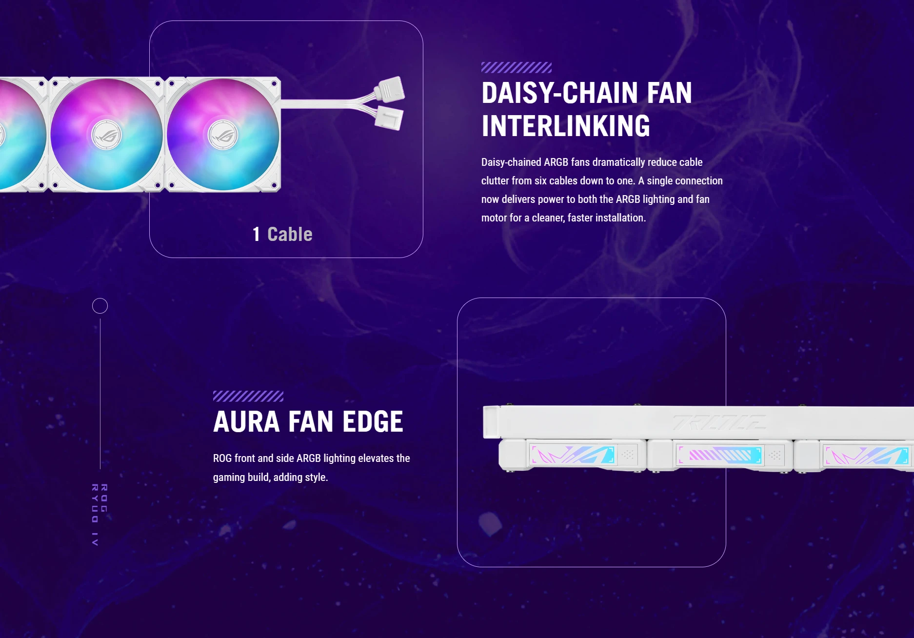 ASUS ROG Ryuo IV 360 ARGB White Edition 360mm AIO liquid CPU cooler with 6.67-inch curved 2K AMOLED display