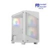 Aerocool B312F Flow Tempered Glass White Mini Tower Case