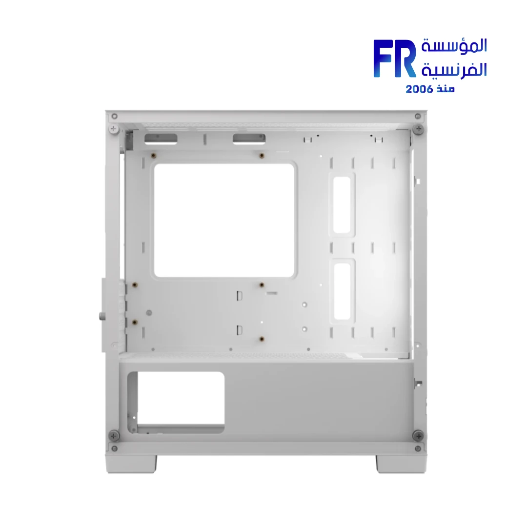 Aerocool B312F Flow Tempered Glass White Mini Tower Case - الصورة 5