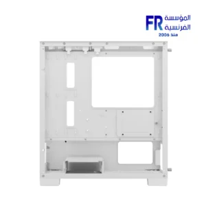 Aerocool B312F Flow Tempered Glass White Mini Tower Case - الصورة 4