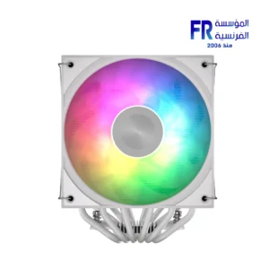 ⁦Aerocool Icicle AL60C 265W TDP Dual Tower ARGB White Air Cooler⁩ - الصورة ⁦3⁩