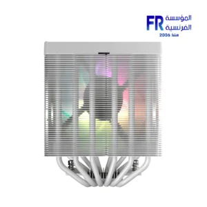 ⁦Aerocool Icicle AL60C 265W TDP Dual Tower ARGB White Air Cooler⁩ - الصورة ⁦5⁩