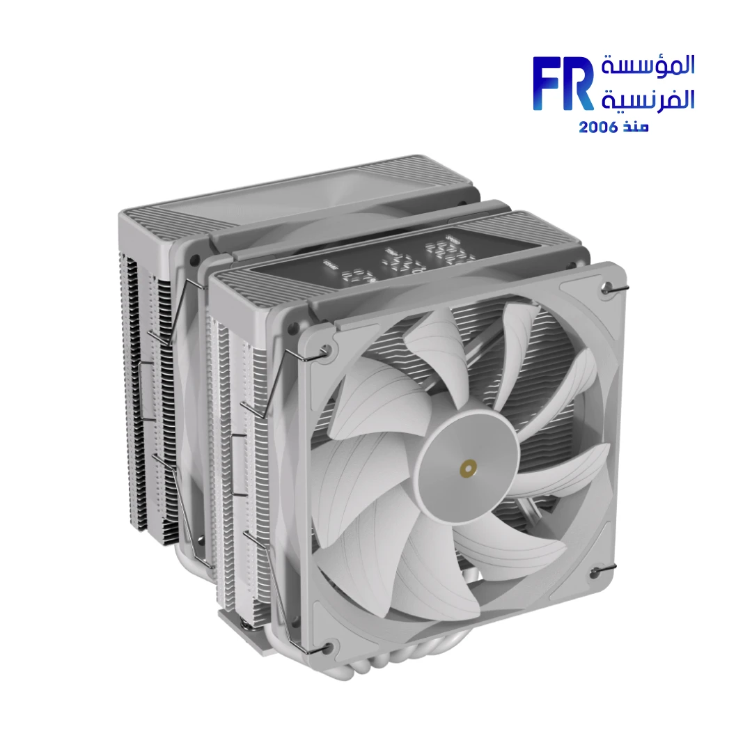 Aerocool Icicle AL60C 265W TDP Dual Tower ARGB White Air Cooler