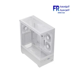 Alternative view of Aerocool P500D Tempered Glass White Mid Tower Case