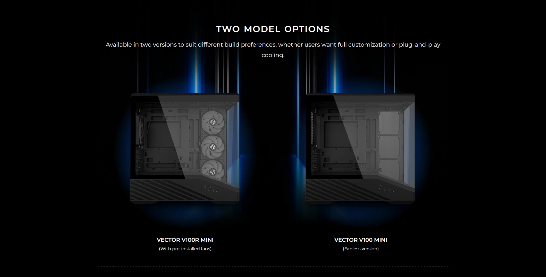 Fanless version shown