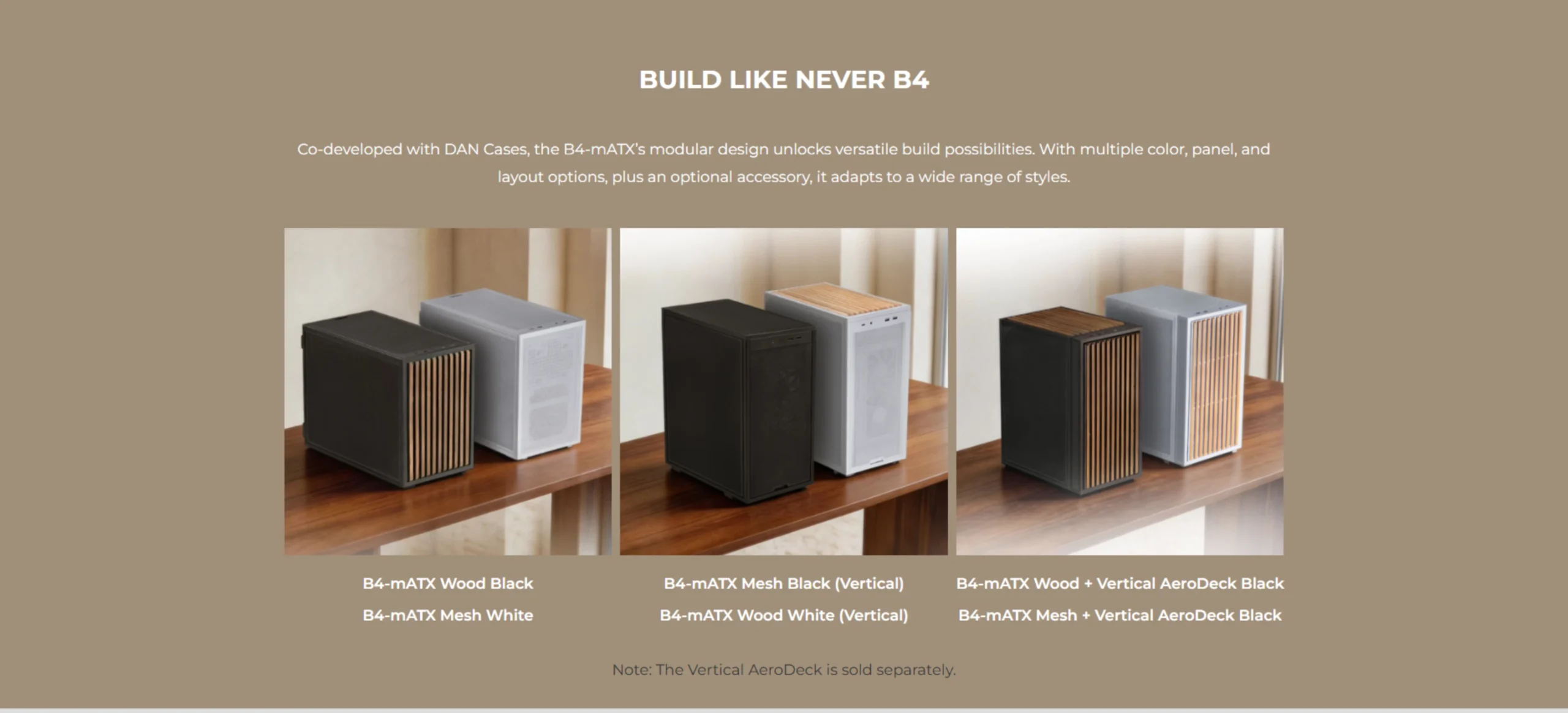 Build like never B4 - modular design