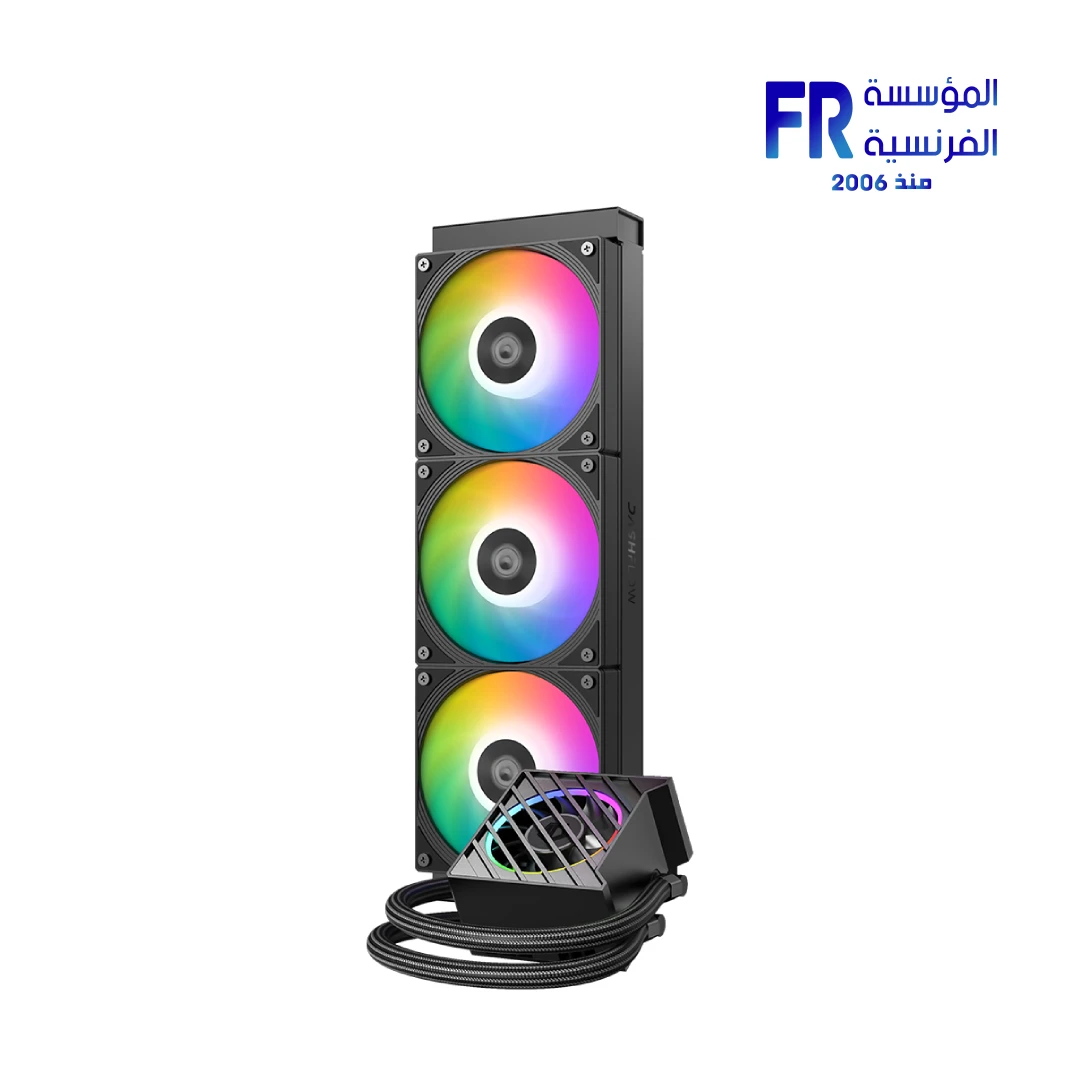 ID-COOLING DASHFLOW 360 XT PRO ARGB lighting with 5V addressable RGB on pump and radiator fans