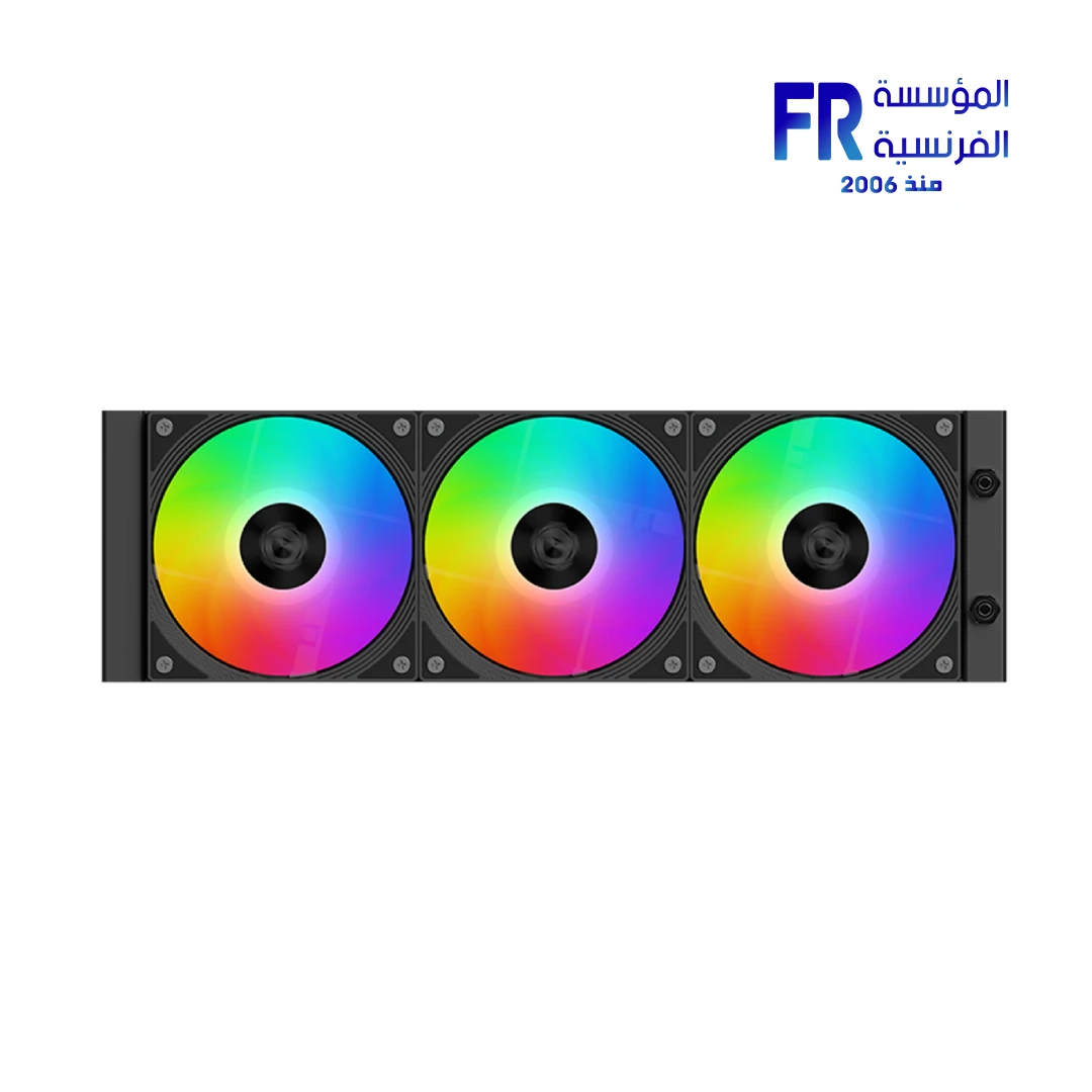 ID-COOLING DASHFLOW 360 XT PRO 465mm premium sleeved tubing and copper cold plate