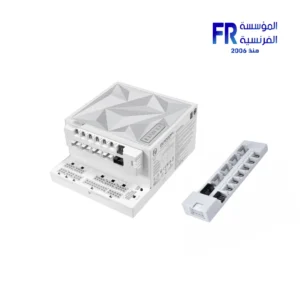 White LIAN LI EDGE PLATINUM V2 EG1000P 1000W fully modular ATX 3.1 power supply with EDGE HUB V2