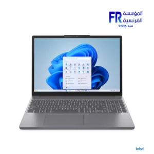 Lenovo IdeaPad Slim 3 15IRH10 laptop open showing 15.3 inch WUXGA display and Luna Grey aluminum lid