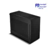 Lian Li A4-H2O case black Mini ITX front view with premium aluminum exterior Nasr City store Egypt