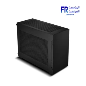 Lian Li A4-H2O case black Mini ITX front view with premium aluminum exterior Nasr City store Egypt
