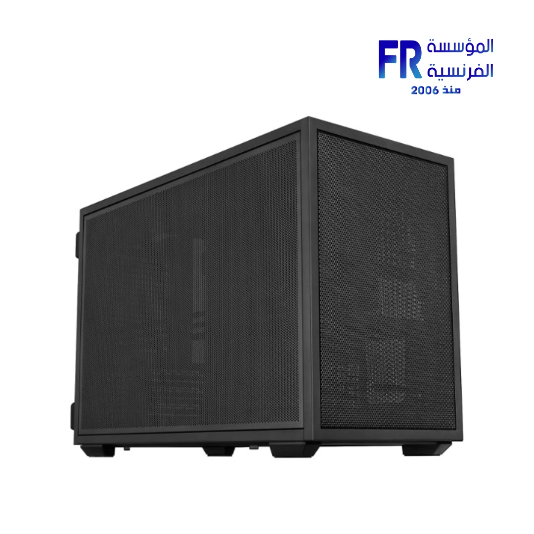 Lian Li B4 Mesh case black front view with minimalist mesh panel and pre-installed slim top fans Nasr City store Egypt