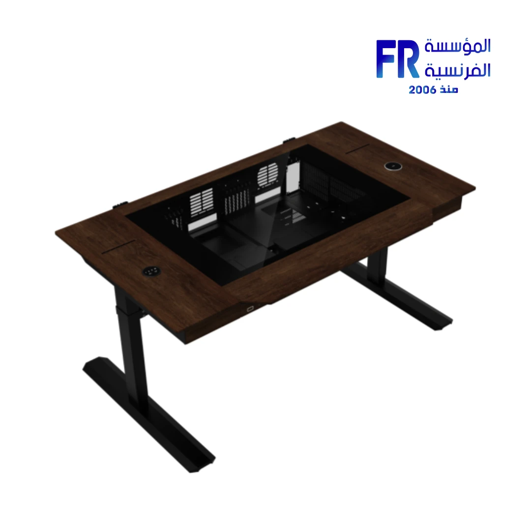 ⁦Lian Li DK07 Wood ultimate gaming desk⁩ - الصورة ⁦4⁩