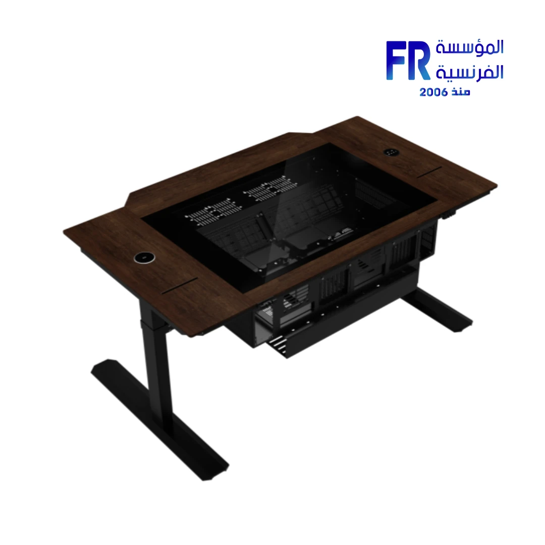 ⁦Lian Li DK07 Wood ultimate gaming desk⁩ - الصورة ⁦3⁩
