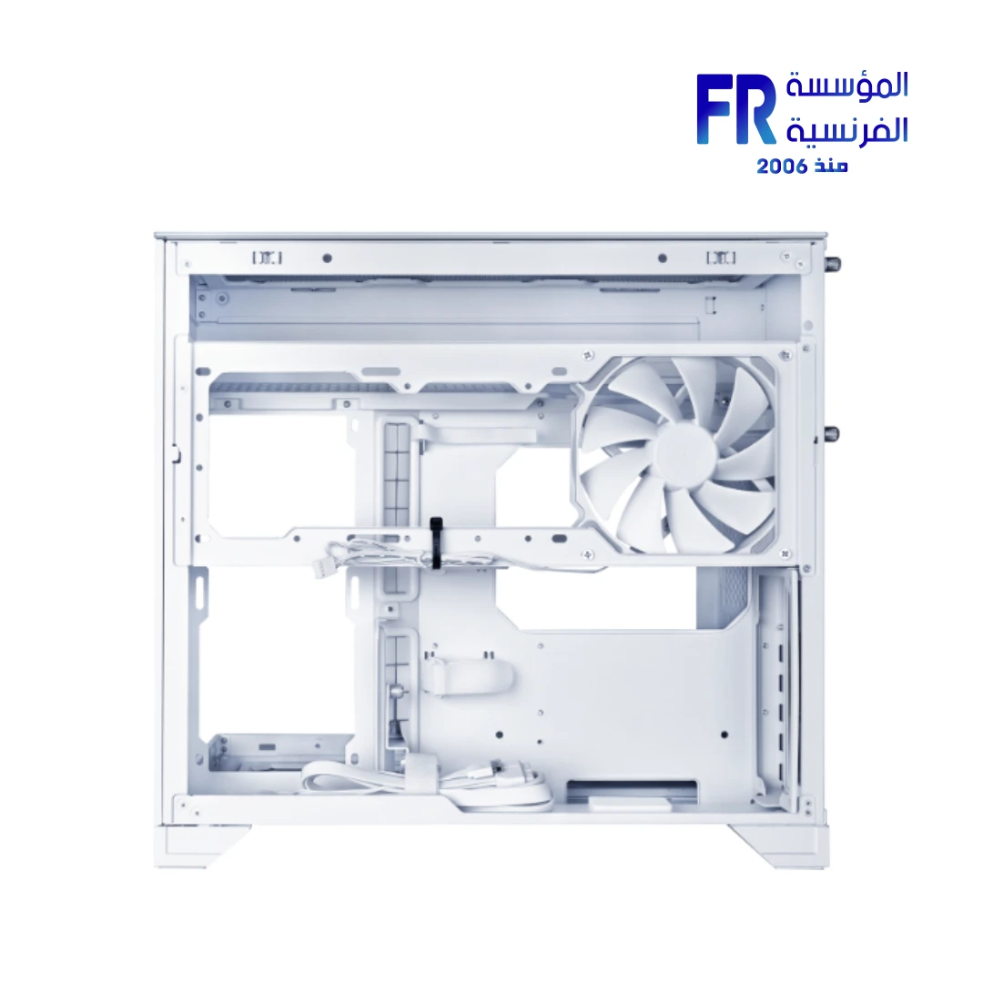 ⁦Lian Li O11 Vision M White Micro Tower Gaming Case⁩ - الصورة ⁦4⁩