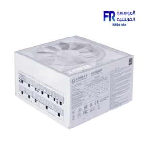 Alternative view of Lian Li SX850P 850W 80 Plus Platinum ATX 3.1 Full Modular White Power Supply