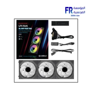 Lian Li UNI Fan SL INF Flex 120MM RGB Reverse Blade Black 3 Fans With Controller Fan - Image 3