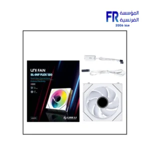 Alternative view of Lian Li UNI Fan SL INF Flex 120MM RGB White Black Fan