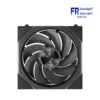 Lian Li TL Flex fan black reverse blade 3-pack front view with infinity mirror ARGB lighting and L-Wireless Controller Nasr City store Egypt