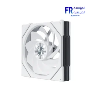 Lian Li TL Flex fan white reverse blade 3-pack front view with infinity mirror ARGB lighting and L-Wireless Controller Nasr City store Egypt