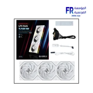 Alternative view of Lian Li UNI Fan TL Flex 120MM RGB Reverse Blade White 3 Fans With Controller Fan