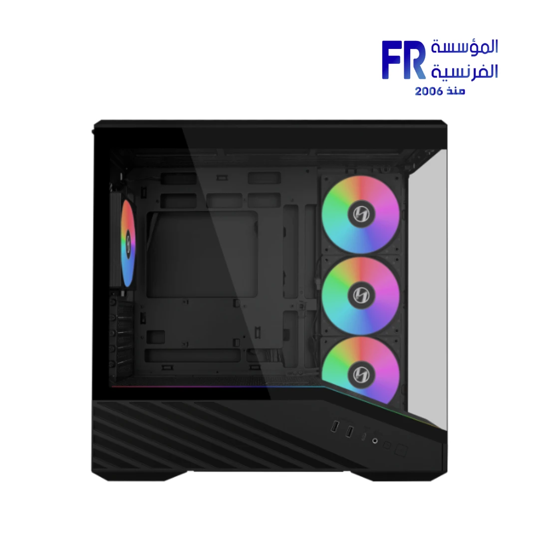 Lian Li Vector V100R Mini 4 Fan ARGB Type-C Black Mid Tower Gaming Case - Image 2