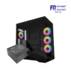 Lian Li Vector V100R combo black case and SR750 power supply front view Nasr City store Egypt