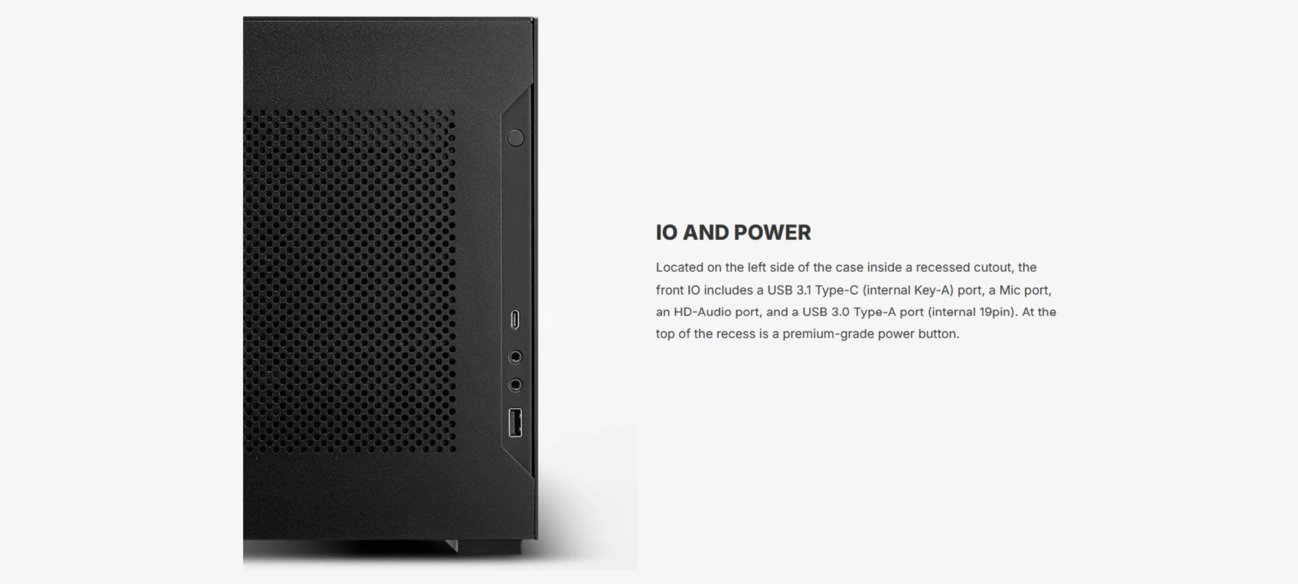 Front I/O ports