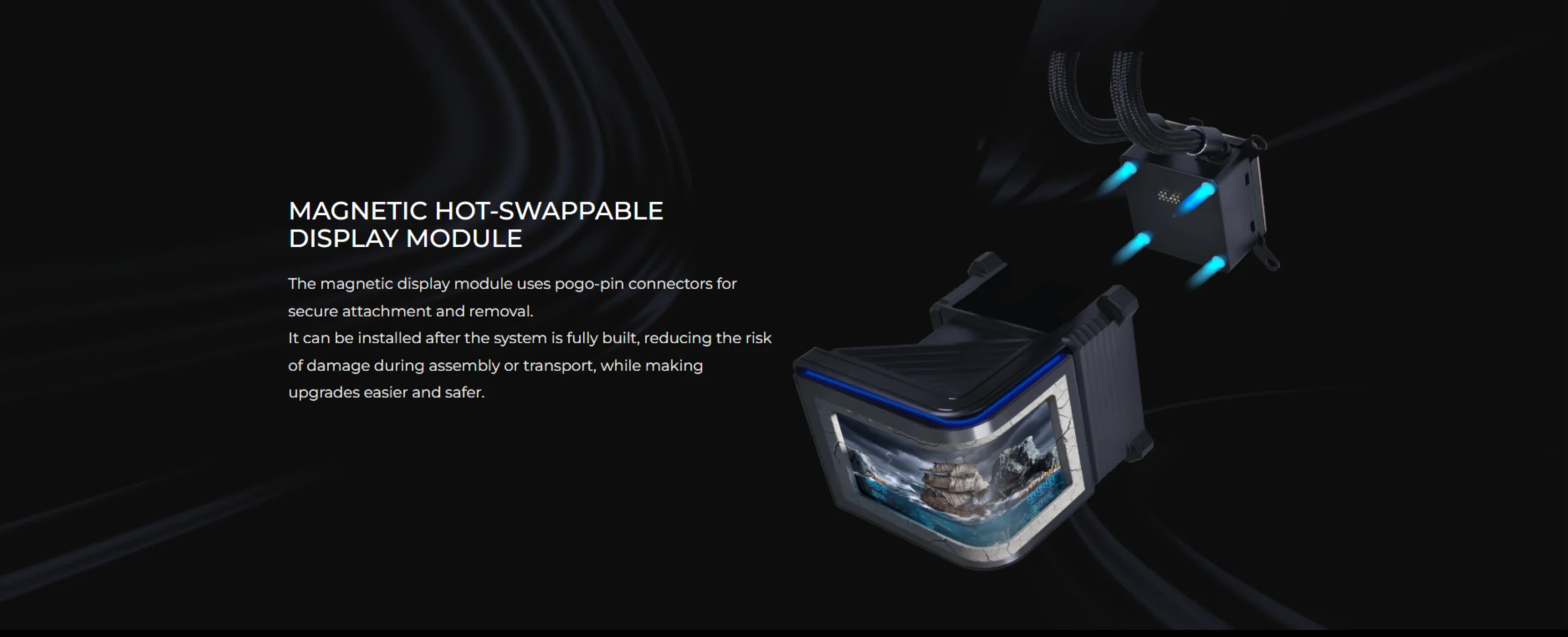 Magnetic hot-swappable display