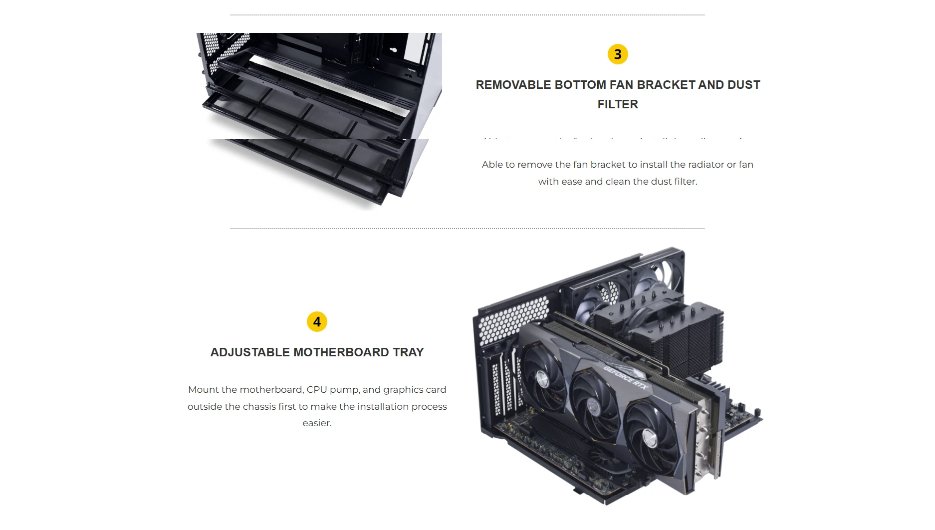 Adjustable motherboard tray