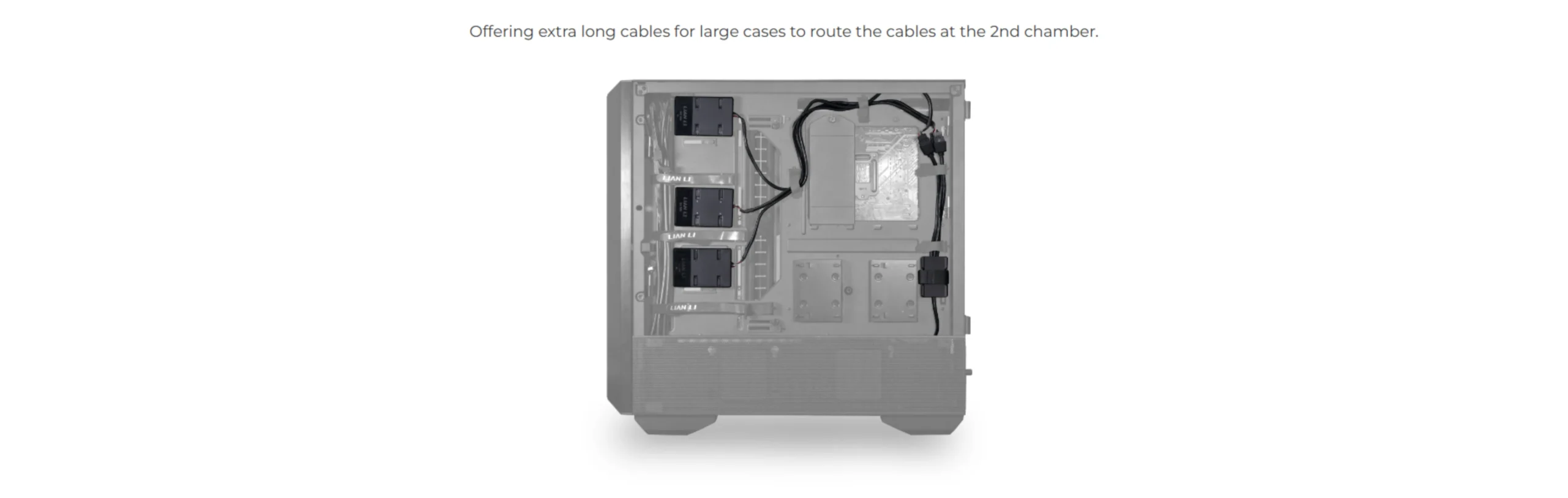 Extra long cables for large cases