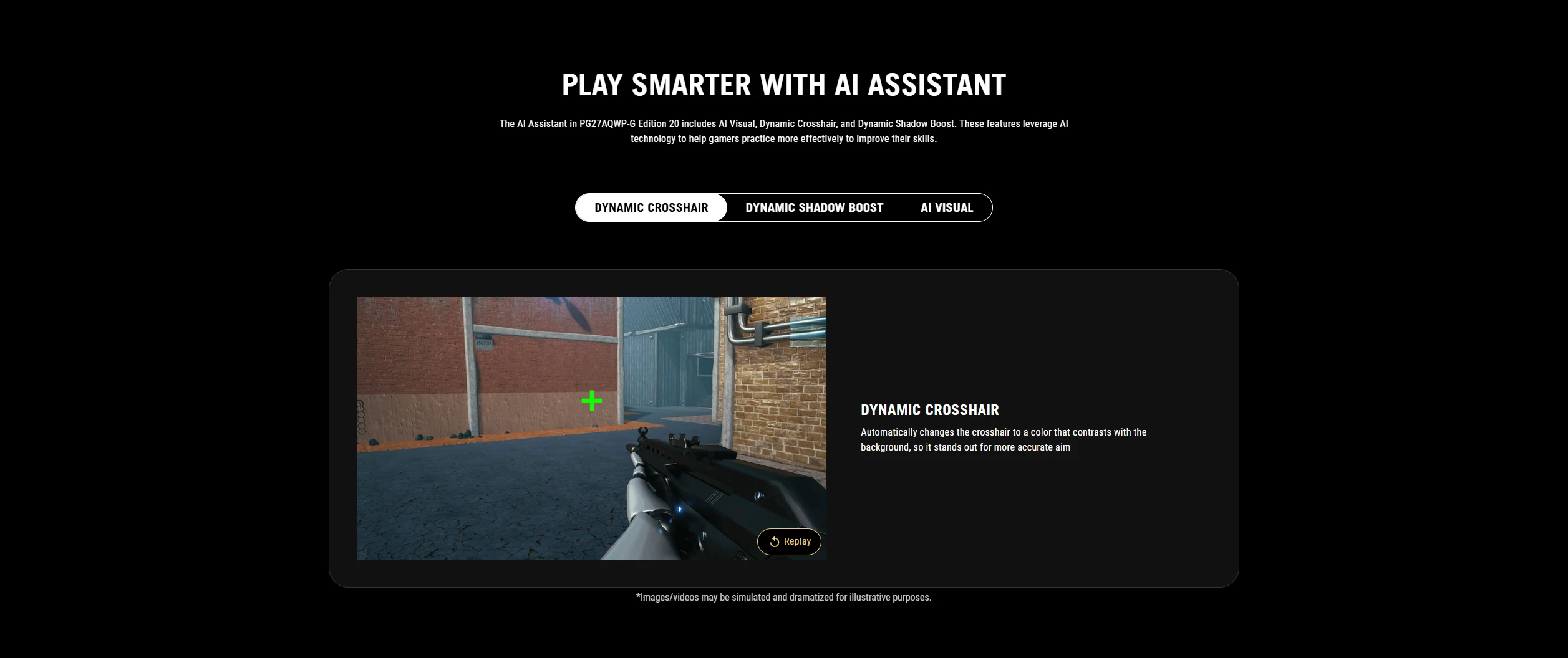 ASUS AI Assistant with AI Visual, Dynamic Crosshair and Dynamic Shadow Boost