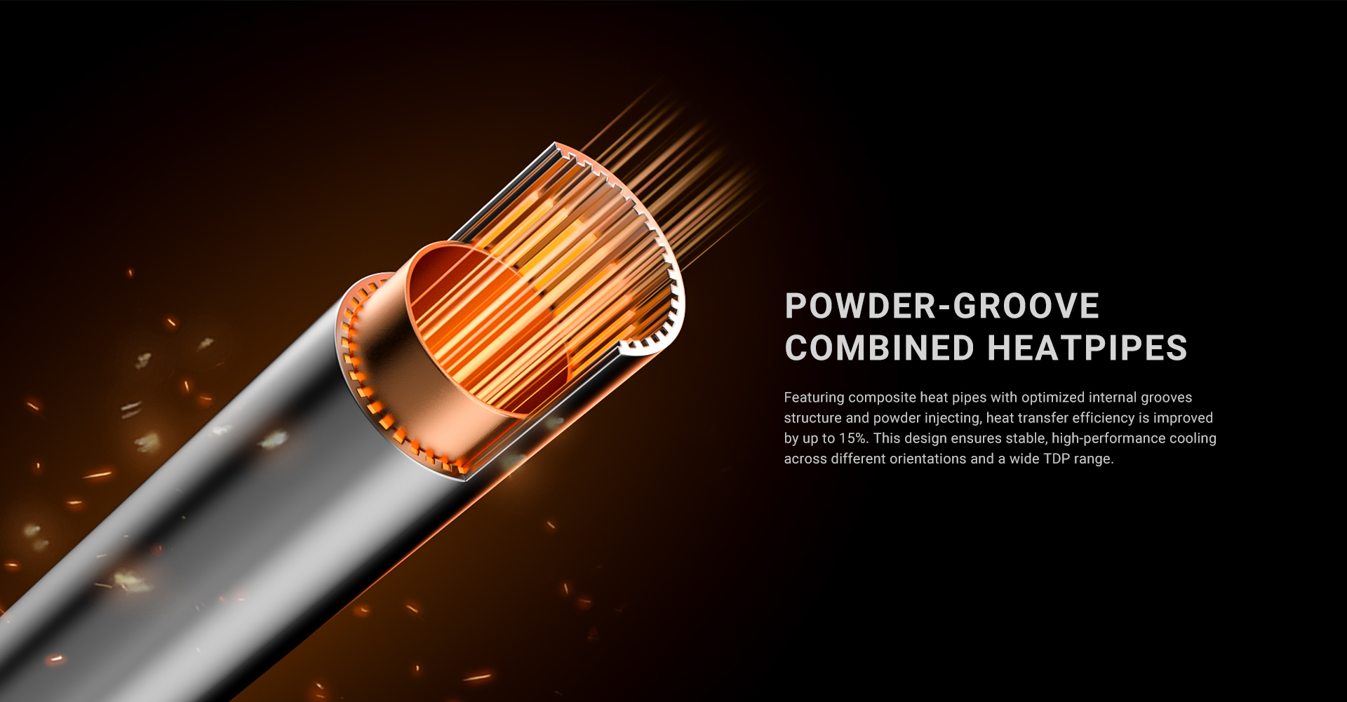 ID-COOLING FROZN A620 PRO XE ARGB powder groove fin design