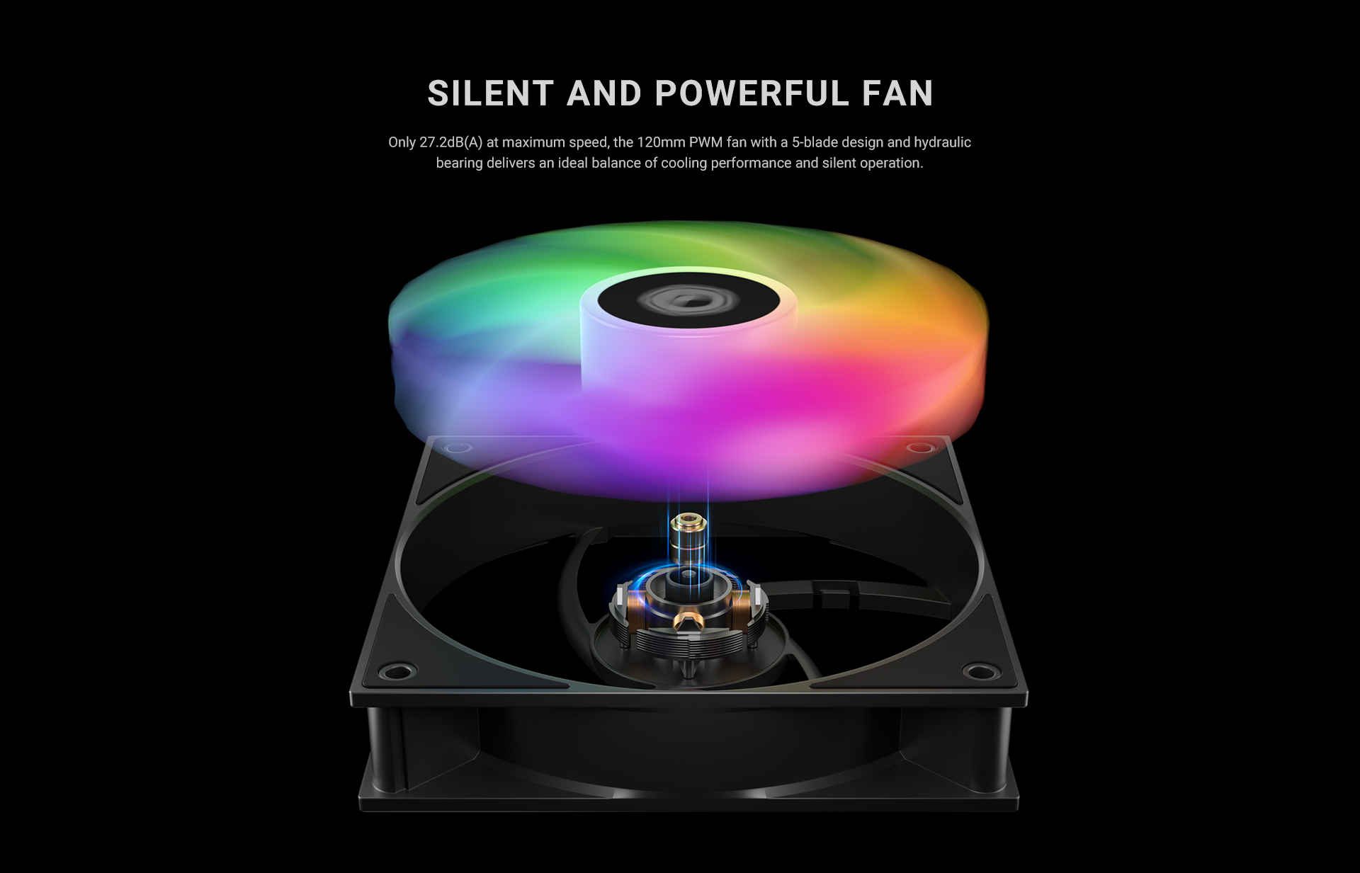 ID-COOLING FROZN A620 PRO XE ARGB 120mm hydraulic bearing fan with PWM control