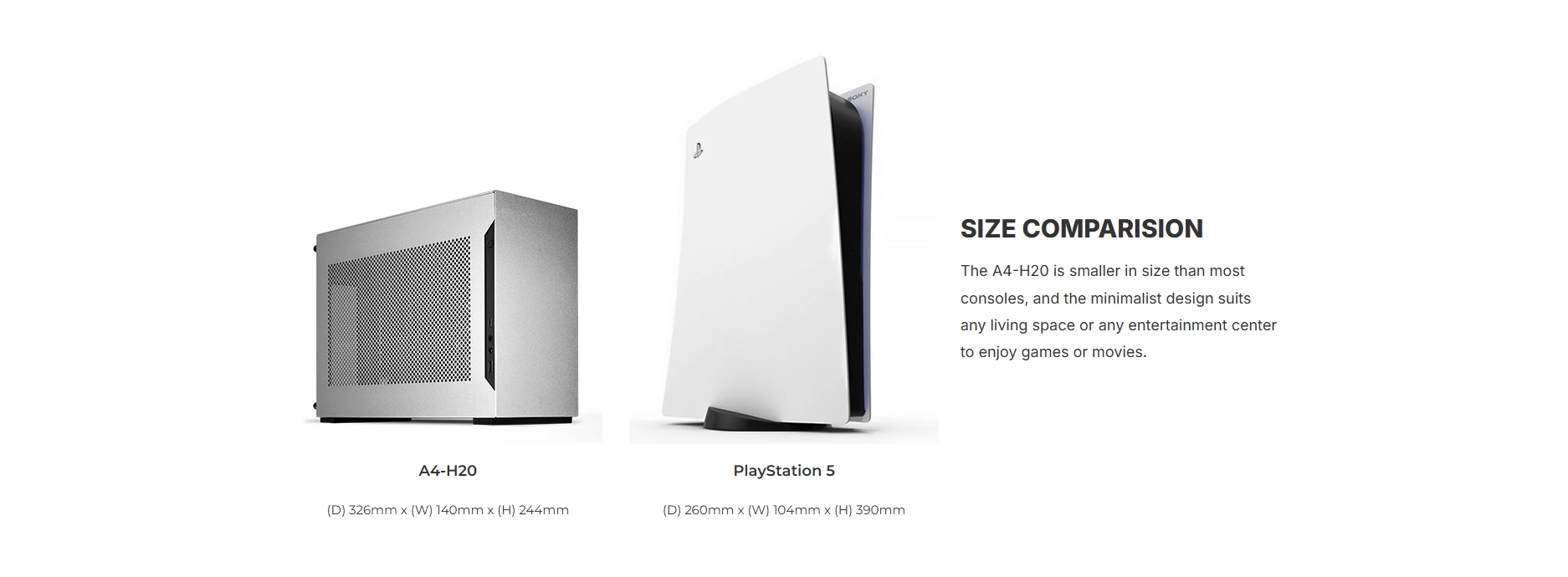 Console size comparison