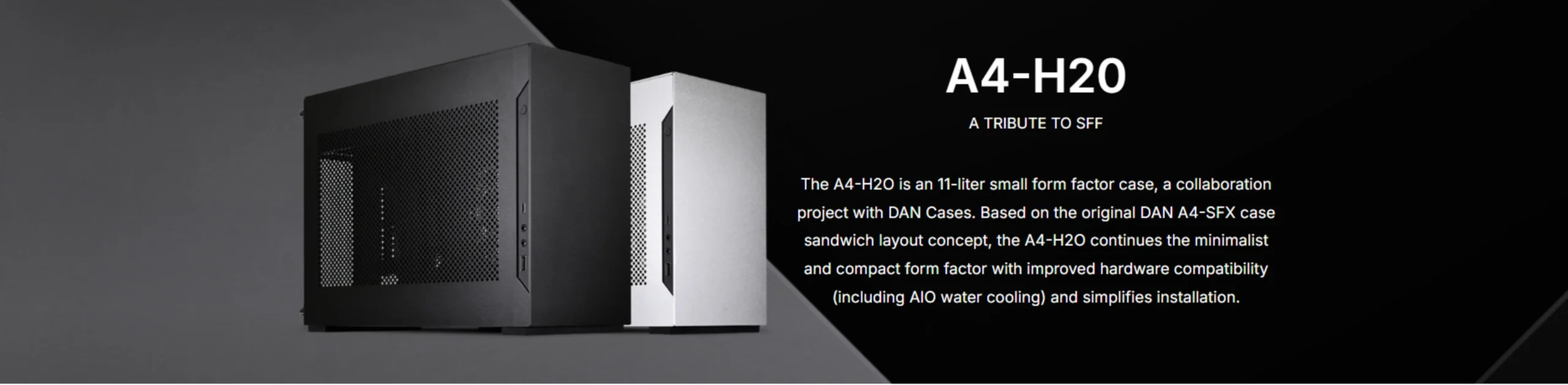 Lian Li DAN A4 H2O PCIe 5.0 Mini ITX Small Form Factor Case