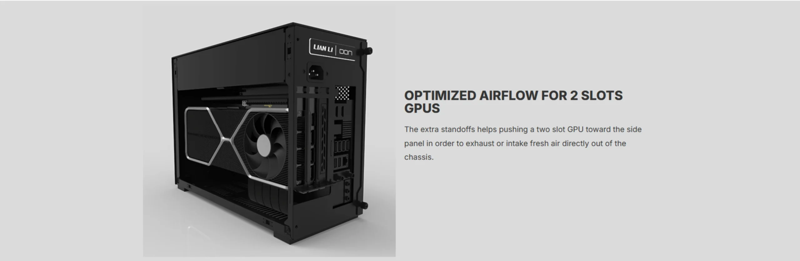 2-slot GPU airflow optimization