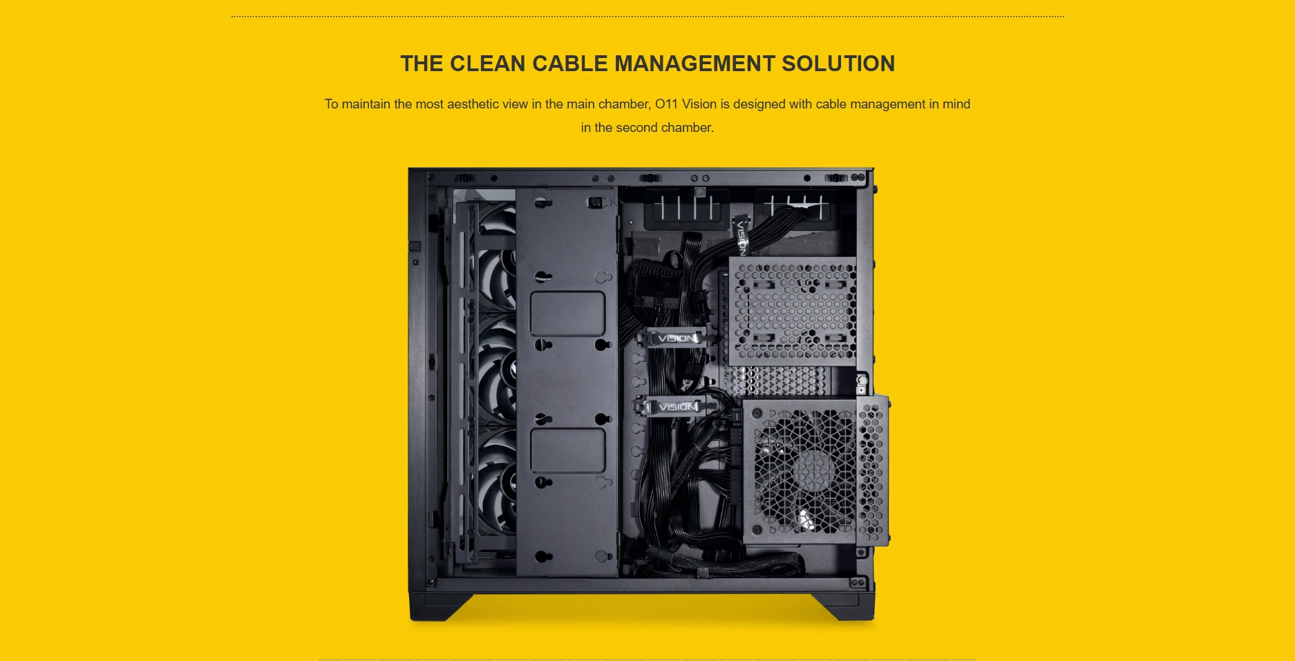 Dual-chamber cable management