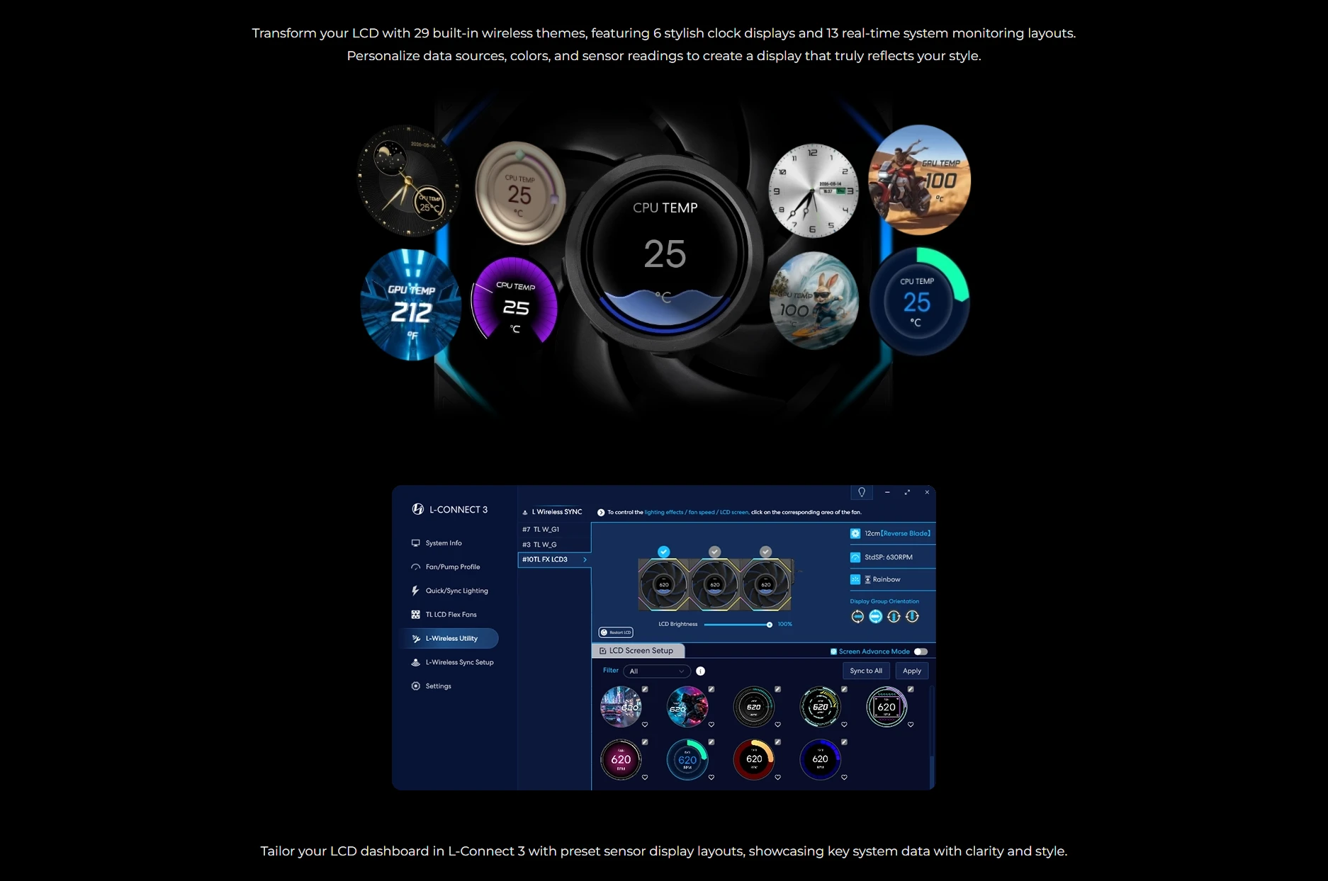 29 built-in themes