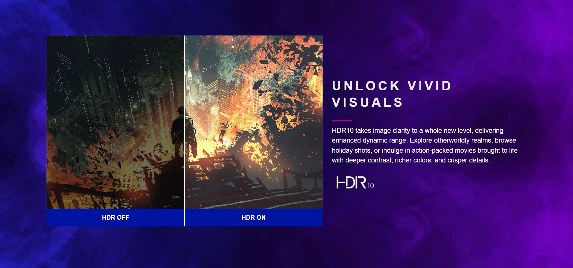 Unlock Vivid Visuals HDR10