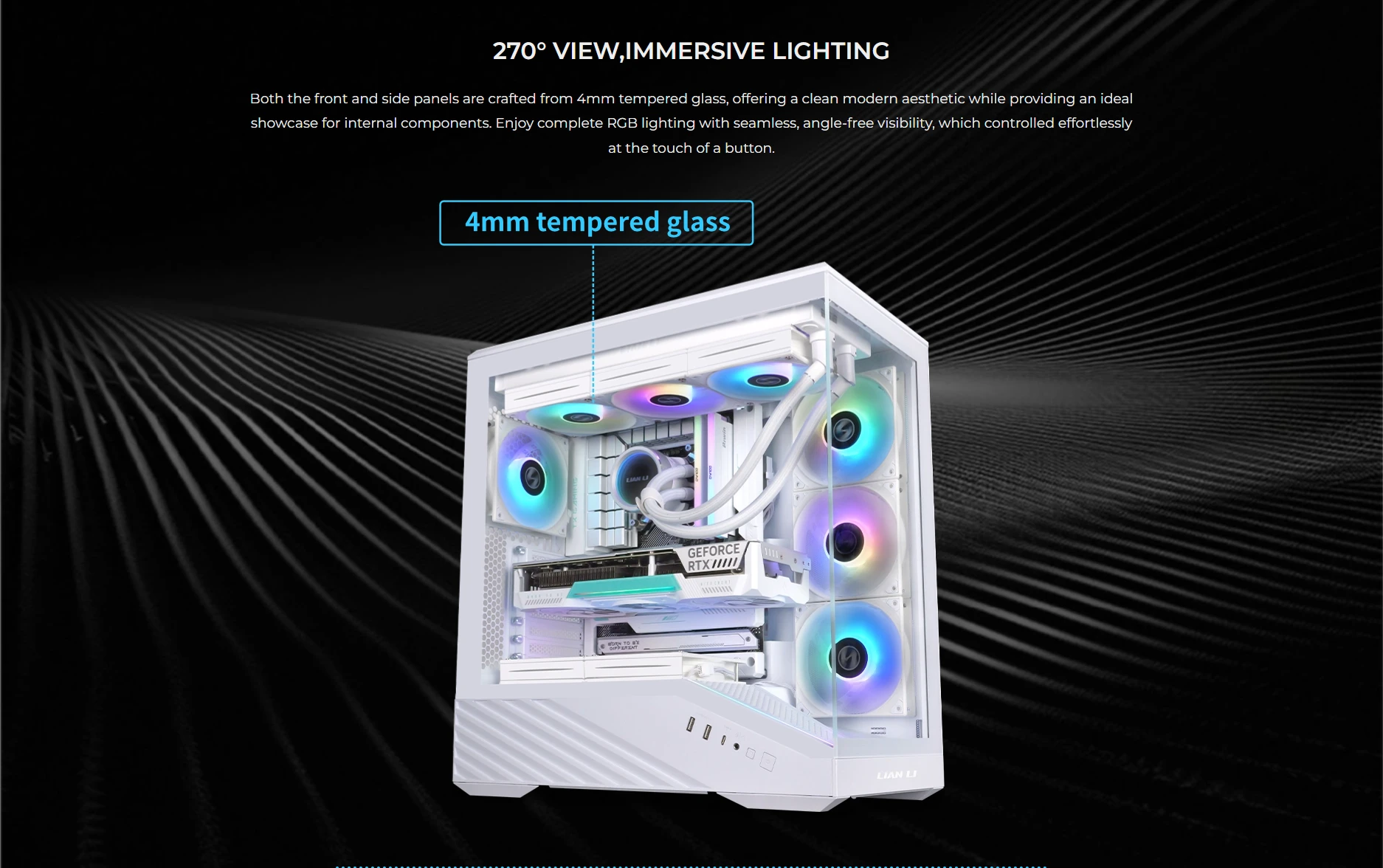 Lian Li Vector V100R tempered glass panels