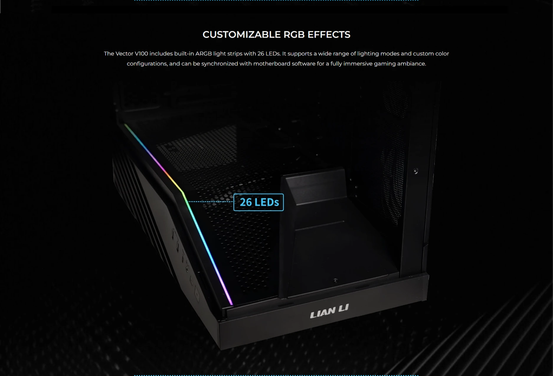 Lian Li Vector V100R ARGB light strip