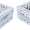 White LIAN LI SP Platinum SFX power supply series image showing the SP1000P 1000W variant