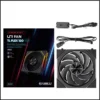 LIAN LI UNI FAN TL FLEX 120 reverse-blade black ARGB PWM single fan, non-LCD model