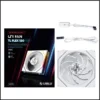 White LIAN LI UNI FAN TL FLEX 120mm reverse-blade single fan with ARGB lighting, model 12RTL1F1W