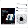LIAN LI UNI FAN TL LCD FLEX 120 reverse-blade white ARGB PWM single fan with 1.8-inch LCD