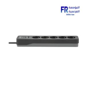Alternative view of APC PME5U2B-GR SurgeArrest Essential 5 Outlet 2 USB 230V 2300W Black Power Strip